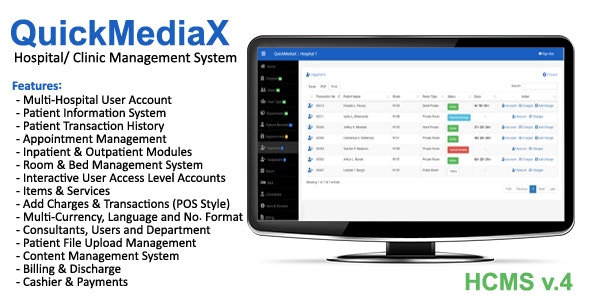 QuickMediaX - Hospital/Clinic Management System